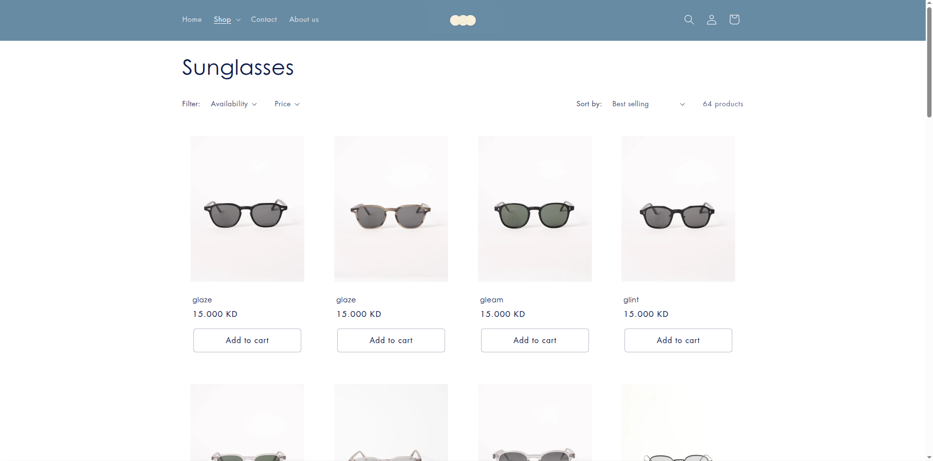 Sunglasses online store